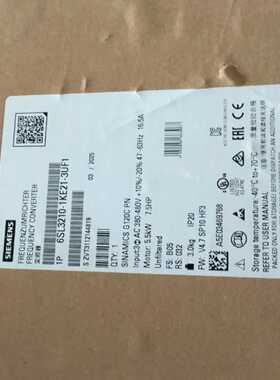 询价变频器，6SL3210-1KE21-3UF1，