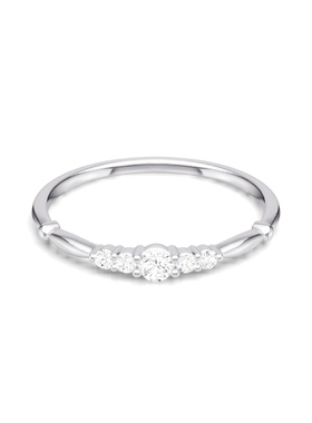 18K金人工钻石戒指女戒订婚戒指