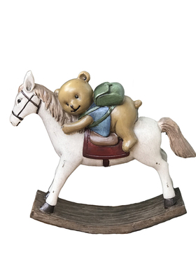 小熊美式乡村风复古做旧结婚礼物