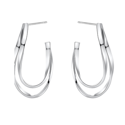 KITSH不规则线条几何耳钉女耳饰