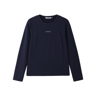 【轻柔软糯】ELLE Active淡人穿搭户外运动长袖t恤杏色上衣女显瘦