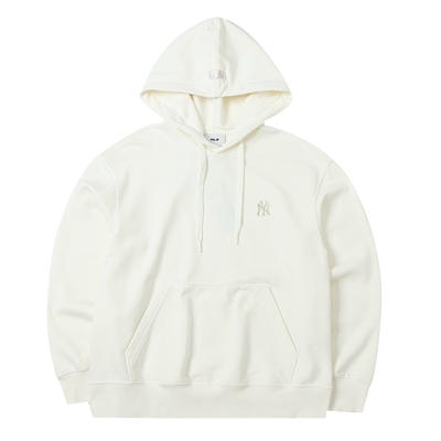 MLB官方 男女装NY小标刺绣情侣连帽运动套头衫新款卫衣3AHDB0161