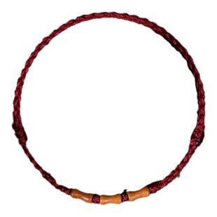 天然老桃木手串红绳手链男女本命年转运婴儿童防惊吓上岸竹节手绳