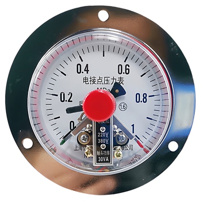 磁助式电接点压力表亿川轴向带边