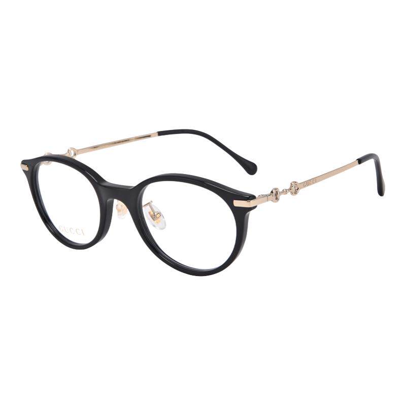 GUCCI/古驰圆框马衔扣眼镜架