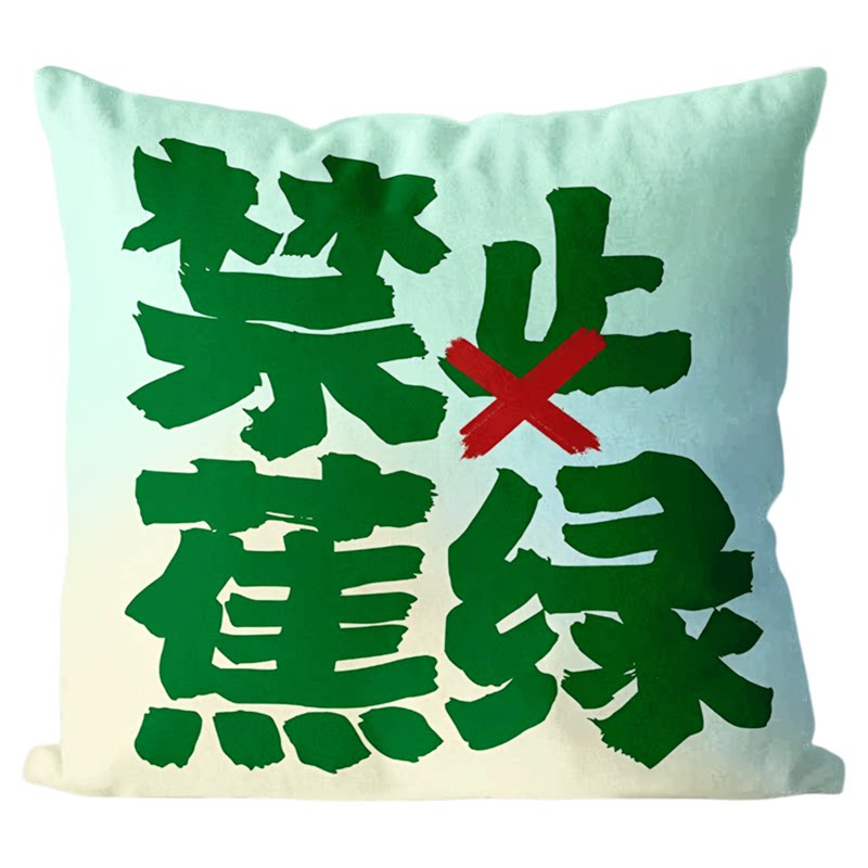 文字抱枕创意自律名言方形枕头宿舍办公室午睡可拆洗靠枕靠垫枕套