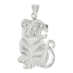 虎|生肖虎 吊坠 姜央工作室原创 十二生肖寅虎项链 中式国风银饰