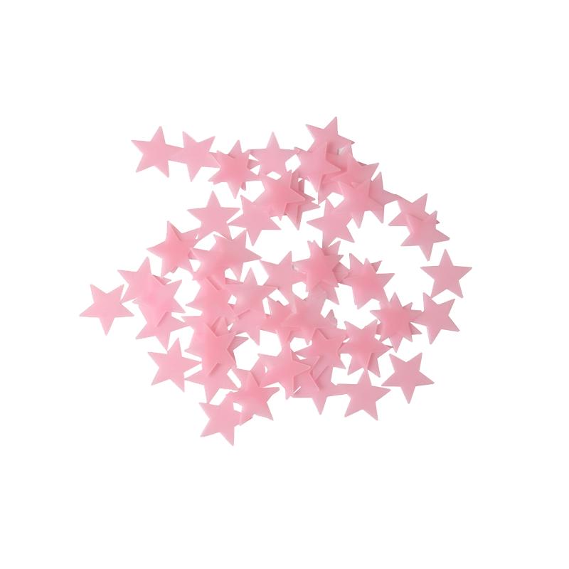 少女心3D荧光墙贴夜光小清新星星女生房间卧室宿舍墙面天花板装饰