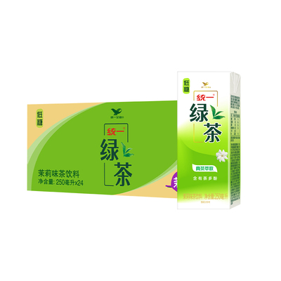 统一绿茶冰红茶鲜橙多250ml小盒