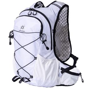 杉木山装越野跑背包男专业马拉松双肩包女背心式挂手杖放水袋超轻