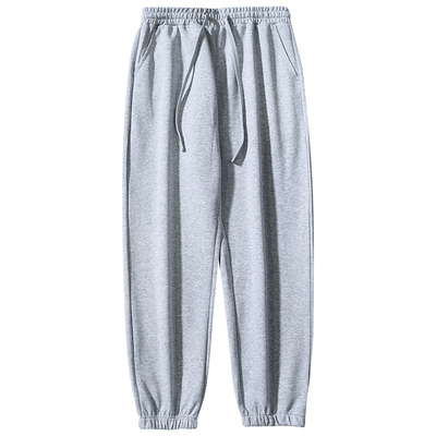 裤子男秋冬韩版潮流束脚加绒卫裤