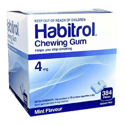 新西兰HC药房诺华戒烟Habitrol尼古丁口香糖4毫克408粒Nicorette