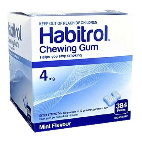 新西兰HC药房诺华戒烟Habitrol尼古丁口香糖4毫克408粒Nicorette