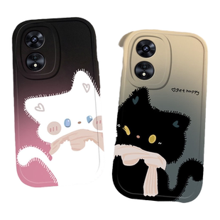 适用OPPOA97手机壳新款A58X全包A93s软A1硅胶A2Pro活力版A11x猫咪A72男女A36防摔A96简约A83情侣A7x保护套A2m