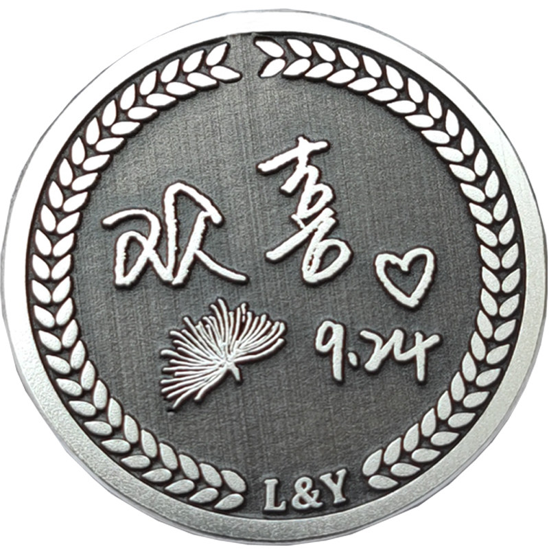 胸针定制纯银名字领针春季高档潮男女西服装企业徽章订做别针logo