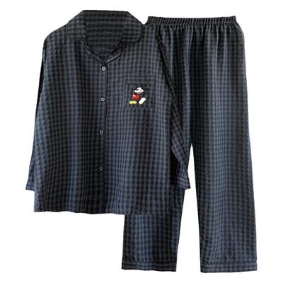 网红风米奇情侣睡衣春秋夏款纯棉