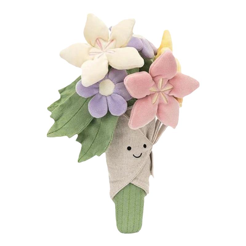 可爱毛绒花束玩偶公仔PP棉手捧花小玩具送朋友家人生日礼物治愈萌