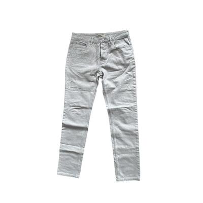 美式长裤牛仔裤椰子纽扣水洗四季