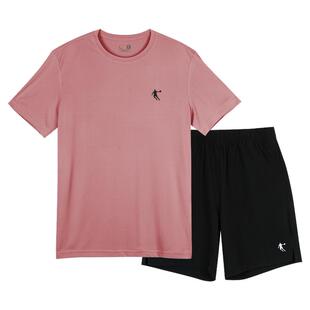 乔丹速干运动套装男士夏季薄款冰丝跑步健身服短袖短裤篮球两件套