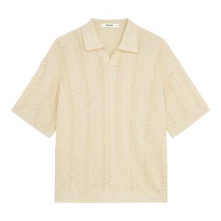 【航海假日系列】BODYDREAM海鸥领POLO衫男夏镂空波浪短袖微弹T恤