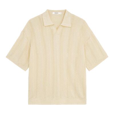 【航海假日系列】BODYDREAM海鸥领POLO衫男夏镂空波浪短袖微弹T恤