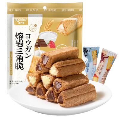 棵力果解馋零食熔岩三角酥三口味