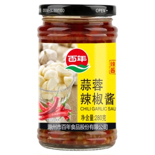 百年蒜蓉辣椒酱安徽特产预制菜暴下饭蘸料调味无油辣椒酱甜咸风味
