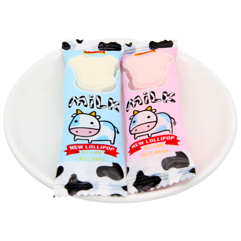 奶牛棒棒糖500g儿童糖果六一奶片网红糖果奶酪圣诞节零食春节送礼