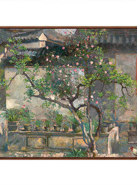 徐悲鸿-庭院版画客厅装饰画