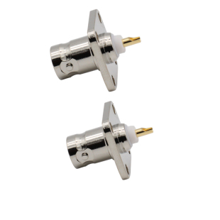 优质全铜BNC-KF座镀金50欧姆BNC母座 BNC-KF面板安装 BNC接头防水