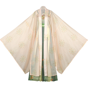 百花露 花朝记汉服原创 百花诗社花朝食话 唐风大袖衫吊带齐腰裙