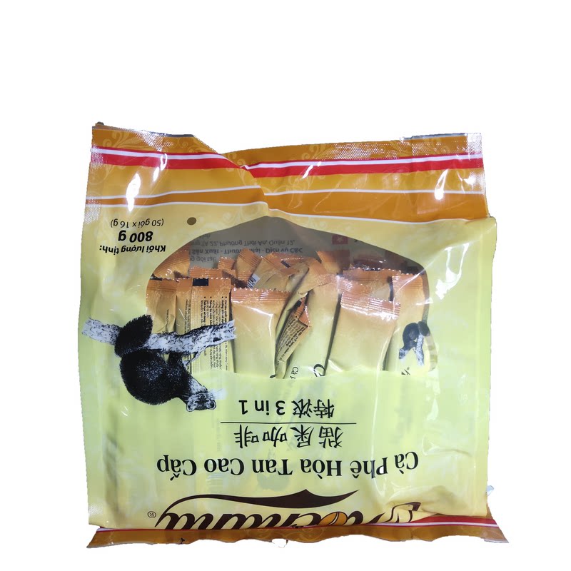 越南原装进口mochana猫屎三合一速溶特浓香醇咖啡粉800g多省包邮