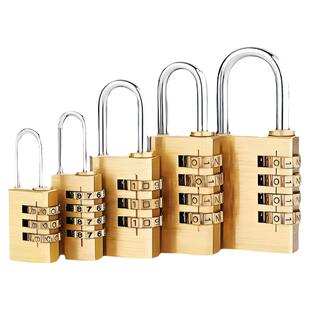 实心纯铜密码锁挂锁户外防水小号宿舍行李箱专用锁防盗锁小锁头