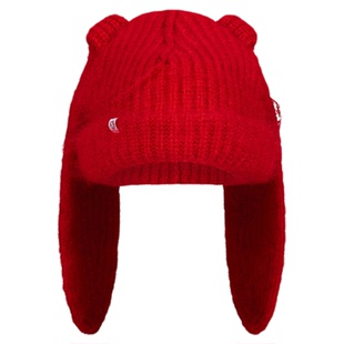 Charles Jeffrey LOVERBOY 25FW 小标兔耳冷帽马海毛针织毛线帽