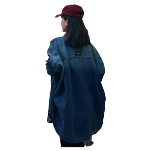 2026春秋季新休闲宽松外套女款小个子百搭气质高级感牛仔衬衫上衣
