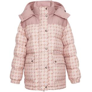 LINCCHIC金羽杰羽绒服女复古面包服短款连帽羽绒服女2285