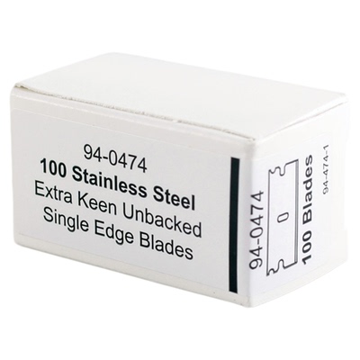 美国进口不锈钢无夹背单面刀片