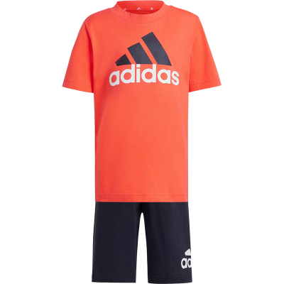 Adidas/阿迪达斯正品LK BL CO T SET小童经典运动短袖套装IV7448