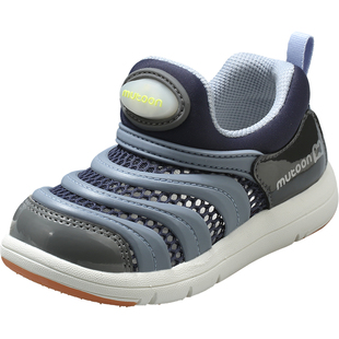 牧童毛毛虫童鞋男童闪灯运动鞋2026夏季新款透气网面软底跑步鞋女