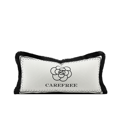 柏洛斯山茶花腰枕大牌沙发大靠枕