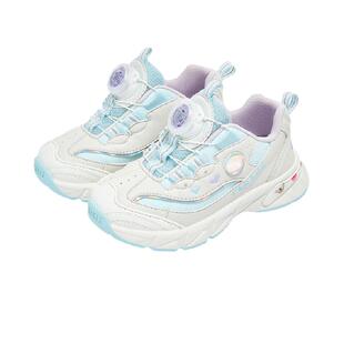 泰兰尼斯童鞋春季时尚女童户外休闲儿童旋钮跑步鞋软底运动鞋