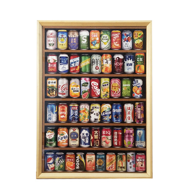 汽水罐拼图相框实木简约相框