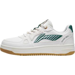 李宁低帮板鞋儿童新款春秋款男女童鞋大童白色滑板鞋青少年运动鞋