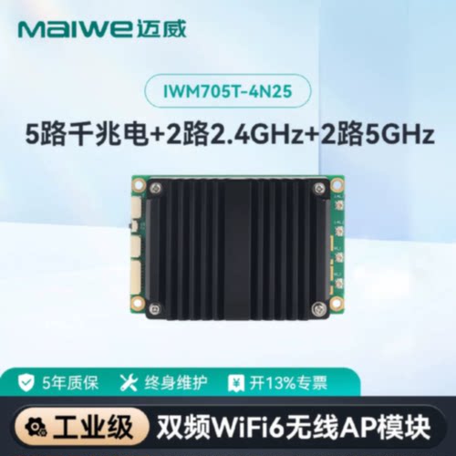 议价迈威双频WiFi6嵌入式无线工业模块 IWM705T-4N25/2N25