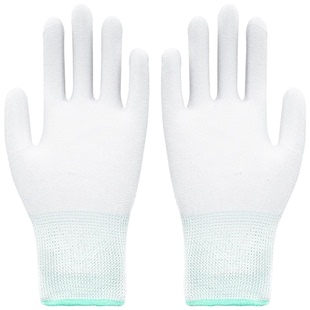 女士干活专用手套薄款小号劳保耐磨工作尼龙加厚耐用防滑电子厂