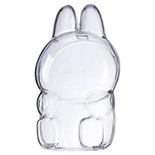 可乐labubu保护罩前方高能搪胶保护壳套透明防尘罩坐坐派对展示盒