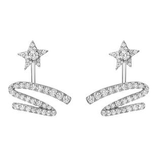 [新品]何方何方珠宝星光飘带耳钉hefang轻奢高级配饰生日礼物女