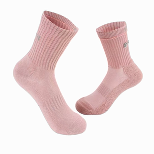 韩玛斯袜子纯棉毛圈厚底字母直角男女运动减震吸湿保暖中筒H31188