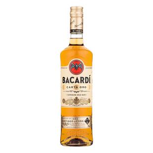 Bacardi 百加得金超级朗姆酒洋酒烈酒鸡尾酒基酒蛋糕烘焙 750ml