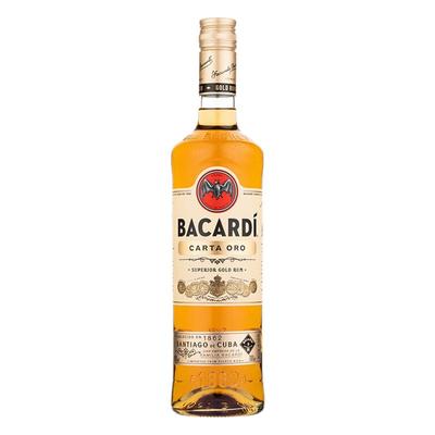 Bacardi 百加得金超级朗姆酒洋酒烈酒鸡尾酒基酒蛋糕烘焙 750ml